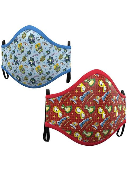 Mascarilla de Super Zings infantil azul y roja (2 unidades) - My Other Me | Funidelia