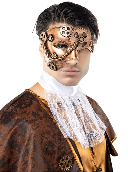 Media máscara Steampunk - Funiglobal | Funidelia