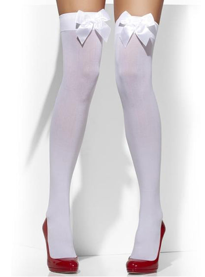 Medias blancas con lazos blancos - Smiffys | Funidelia