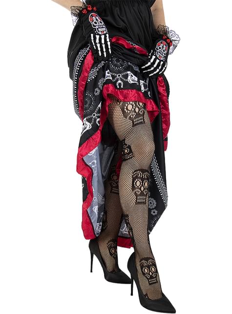 Medias de Catrina rejilla para mujer - Funiglobal | Funidelia