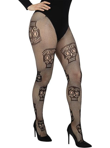 Medias de Catrina rejilla para mujer - Funiglobal | Funidelia
