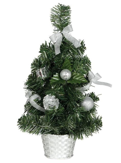 Mini árbol navideño plateado - Guirca | Funidelia
