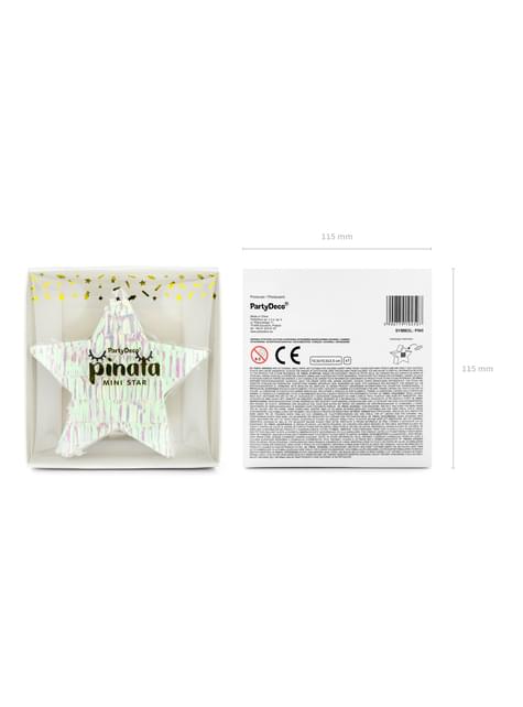 Mini piñata de estrella - Iridescent