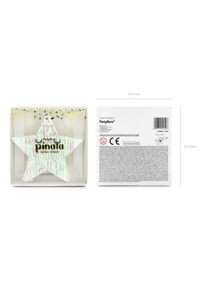 Mini piñata de estrella - Iridescent