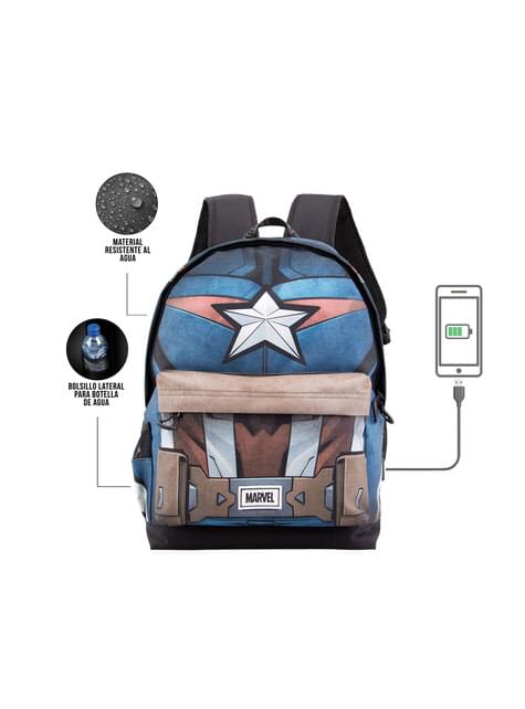 Mochila de Capitán America cuerpo - Karactermania | Funidelia