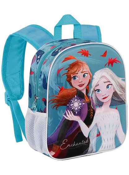 Mochila infantil 3D Frozen II Elsa y Anna 3D - Karactermania | Funidelia