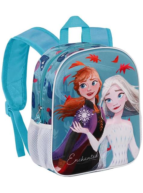 Mochila infantil 3D Frozen II Elsa y Anna 3D - Karactermania | Funidelia
