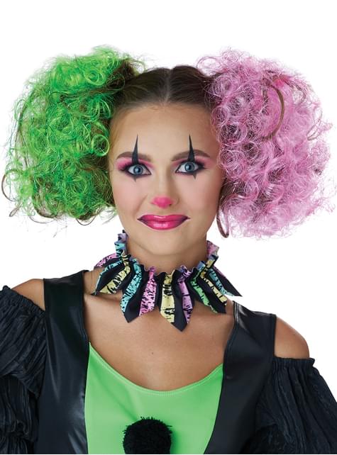Moños de payaso verde y morado para mujer - California Costumes | Funidelia