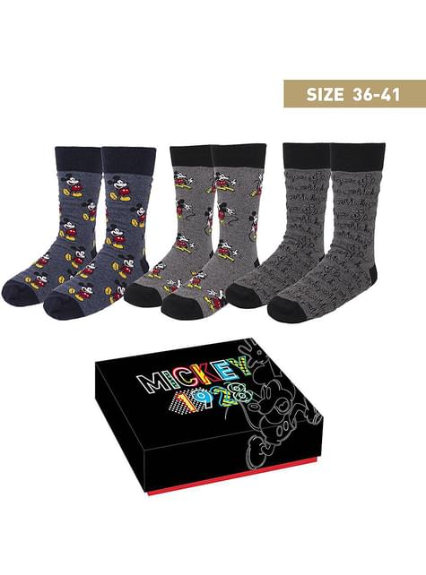 Pack de 3 calcetines de Mickey - Artesanía Cerdá S.L. | Funidelia