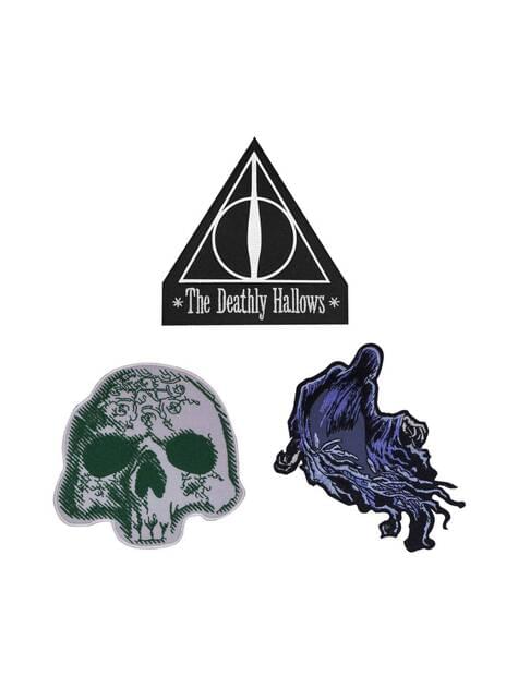 Pack de 3 parches Las Reliquias de la Muerte - Harry Potter - Cinereplicas | Funidelia