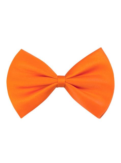 Pajarita naranja para adulto