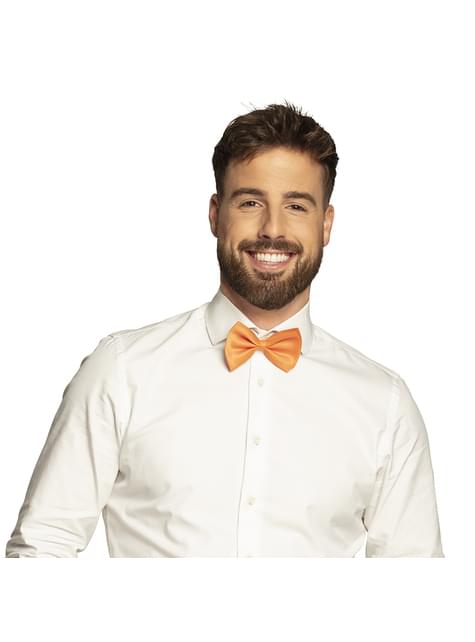 Pajarita naranja para adulto