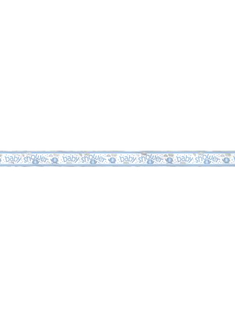 Pancarta Baby Shower azul - Umbrellaphants Blue - Unique | Funidelia