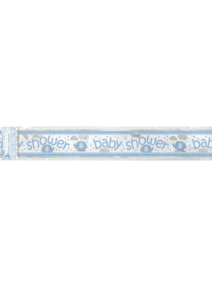Pancarta Baby Shower azul - Umbrellaphants Blue - Unique | Funidelia