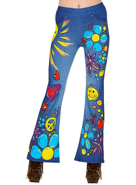 Pantalón de Hippie para mujer - Widmann | Funidelia