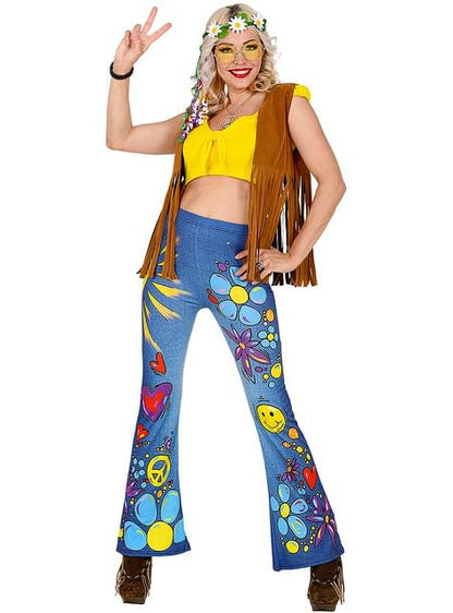 Pantalón de Hippie para mujer - Widmann | Funidelia