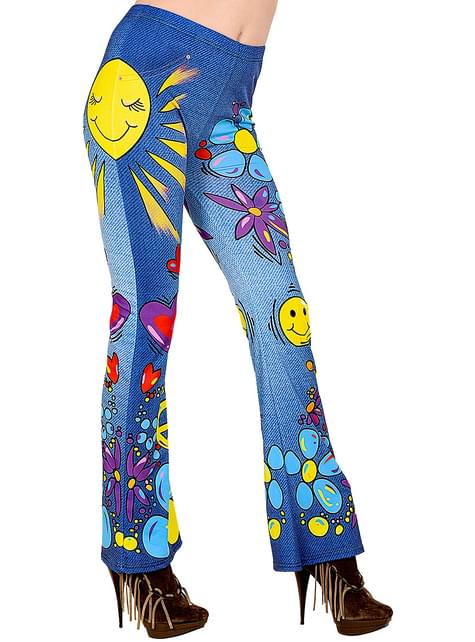 Pantalón de Hippie para mujer - Widmann | Funidelia