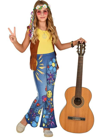 Pantalón de Hippie para niña - Widmann | Funidelia