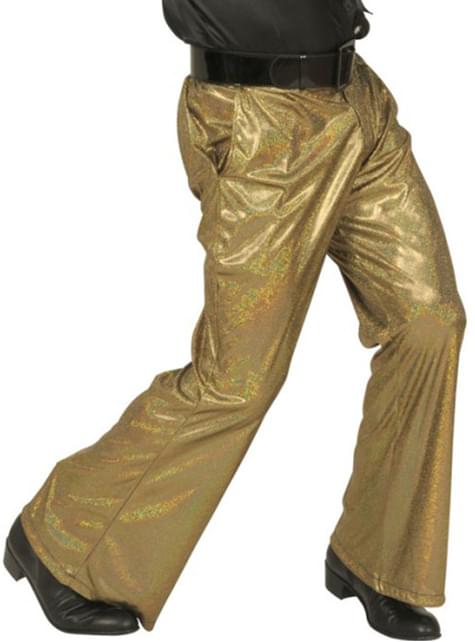 Pantalón disco dorado
