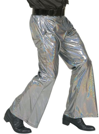 Pantalón disco plateado - Widmann | Funidelia