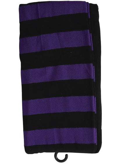 Pantys de bruja de rayas negras y moradas para mujer - Guirca | Funidelia