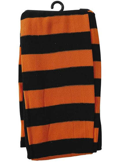 Pantys de bruja de rayas negras y naranjas para mujer - Guirca | Funidelia