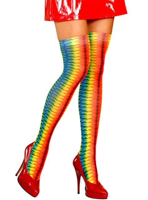 Pantys de hippie multicolor para mujer