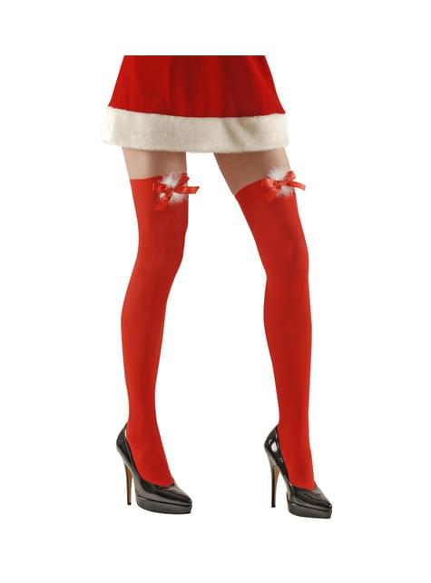 Pantys de Mamá Noel rojas para mujer