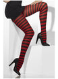 Pantys de rayas rojos y negros - Smiffys | Funidelia