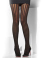 Pantys negros transparentes con rayas años 20 - Smiffys | Funidelia
