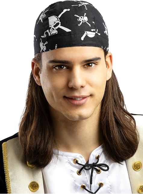 Pañuelo pirata negro - Funiglobal | Funidelia