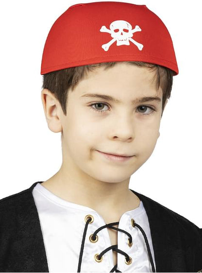 Pañuelo rojo con calaveras para niños - Funiglobal | Funidelia