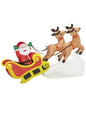 Papá Noel con renos hinchable gigante - Widmann | Funidelia