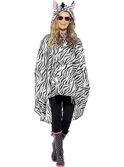 Party Poncho Cebra - Smiffys | Funidelia
