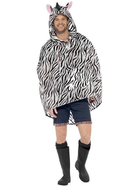 Party Poncho Cebra - Smiffys | Funidelia