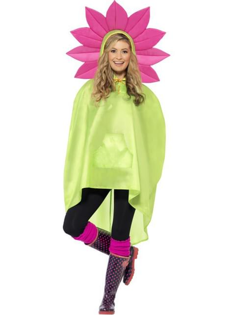 Party Poncho Flor - Smiffys | Funidelia