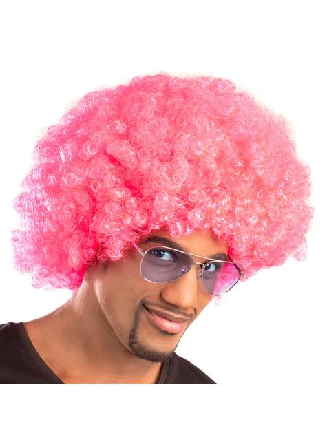 Peluca afro rosa unisex - Boland | Funidelia