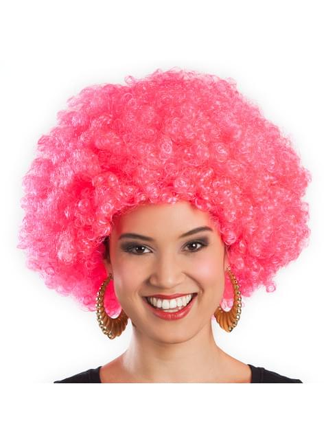 Peluca afro rosa unisex - Boland | Funidelia