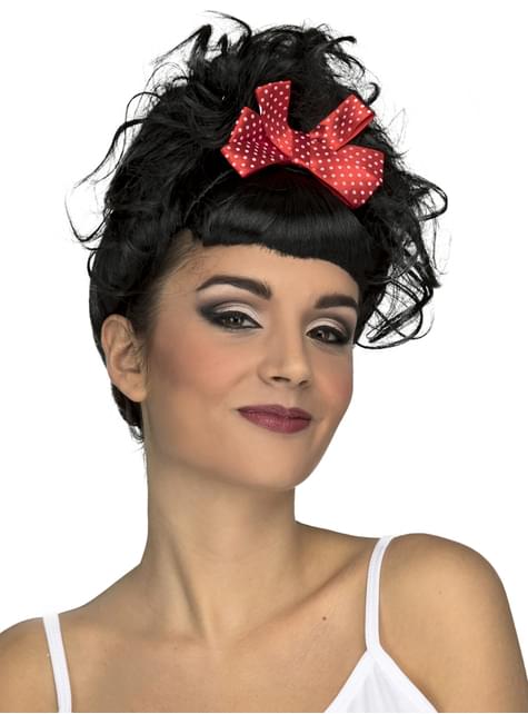 Peluca Amy negra para mujer