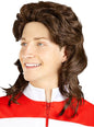 Peluca años 80 mullet para hombre - Funiglobal | Funidelia