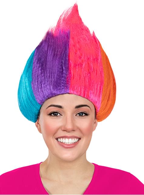 Peluca arcoíris - Trolls - Funiglobal | Funidelia