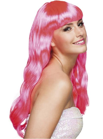 Peluca Chique rosa sensual para mujer - Boland | Funidelia