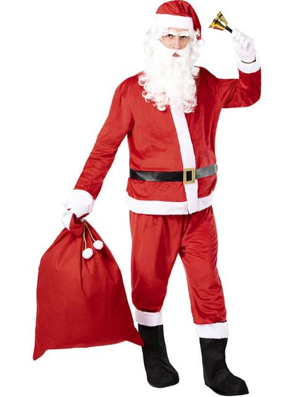 Peluca con barba de Papá Noel - Funiglobal | Funidelia
