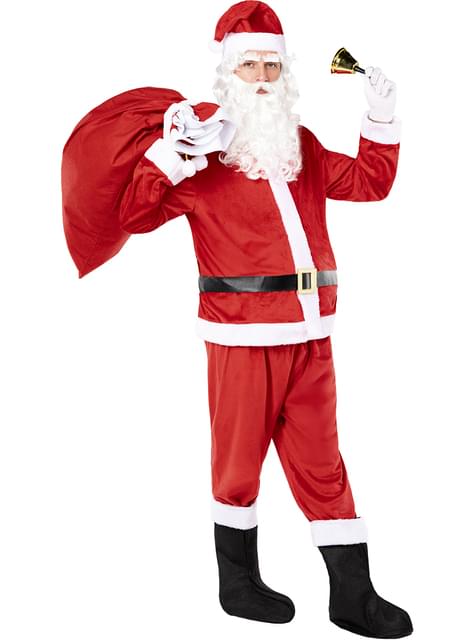 Peluca con barba de Papá Noel - Funiglobal | Funidelia