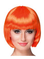 Peluca corta naranja para mujer