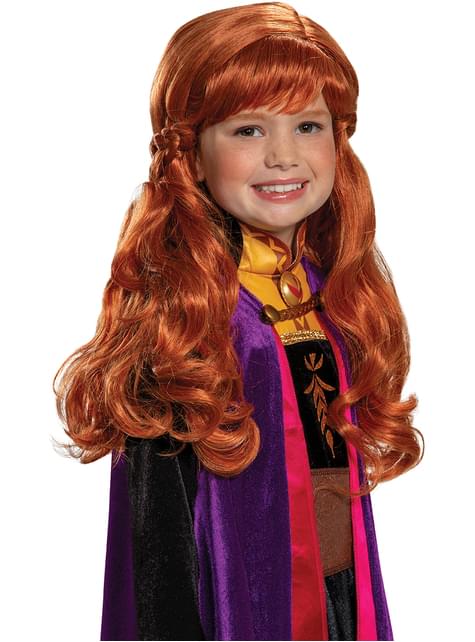 Peluca de Anna Frozen para niña - Frozen II - Disguise | Funidelia