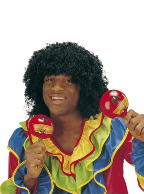 Peluca de brasileiro negra