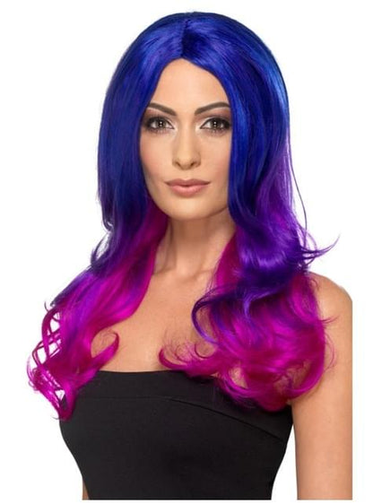 Peluca de sirena morada y fucsia - Smiffys | Funidelia