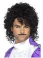 Peluca de Prince Purple con bigote
