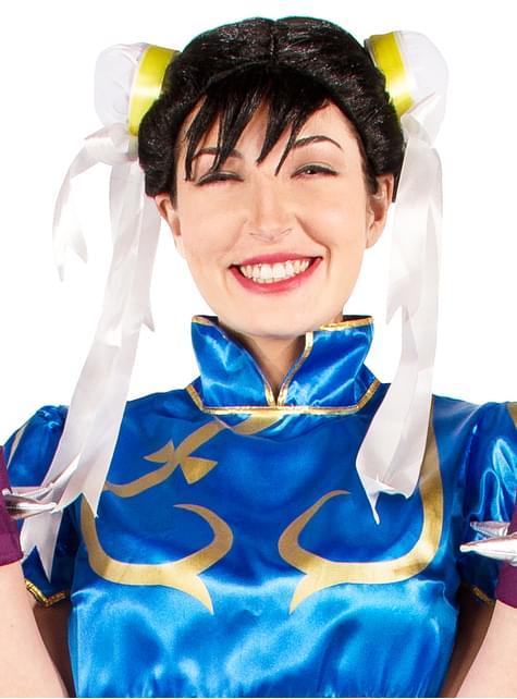 Peluca de Chun-Li - Street Fighter - Funiglobal | Funidelia